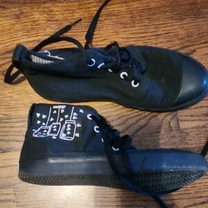 BANGS black High-Top Sneakers